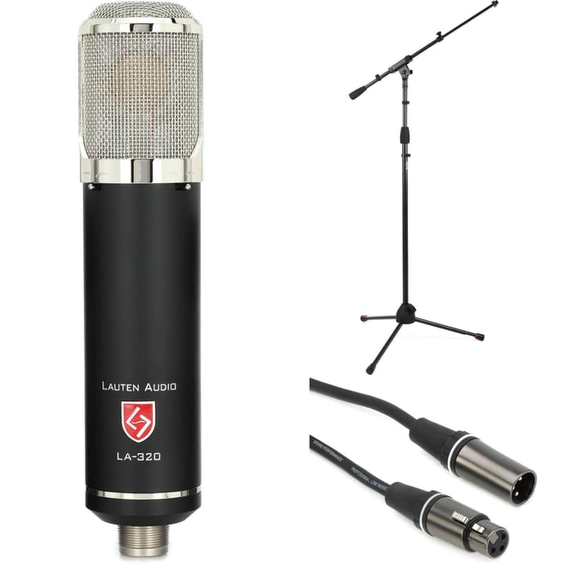 Lauten Audio LA-320V2 Large-diaphragm Tube Condenser Microphone with Stand and Cable image 1