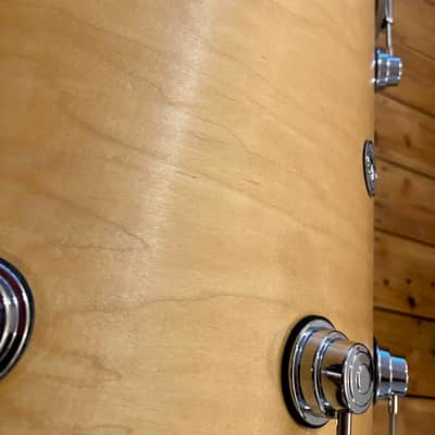 DW Collectors Bass Drum 22x18 Natural Satin Maple Bass Drum 2010ish - Satin Natural Maple image 6