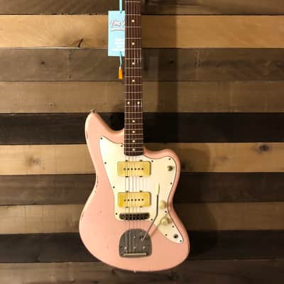 Von K Guitars J-Master Offset Body Shell Pink Prism Flake Nitro Lacquer Finish image 1