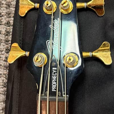 MIJ Fender Prophecy II Bass PJ  1993 - 1994 - Sapphire Blue Transparent with GIg Bag image 3