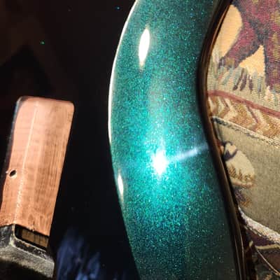 Cameleon Color Shifting Stratocaster Style Guitar Body Metallic Sparkle image 7