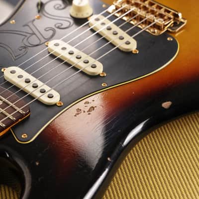 Fender Custom Shop  Stevie Ray Vaughan Signature Stratocaster Relic 3-Tone Sunburst image 9