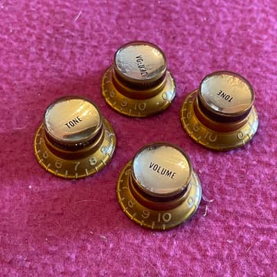 vintage 1962 Gibson reflector knobs for Les Paul 1960's sg es-335 175 flying V L5 paf L image 2