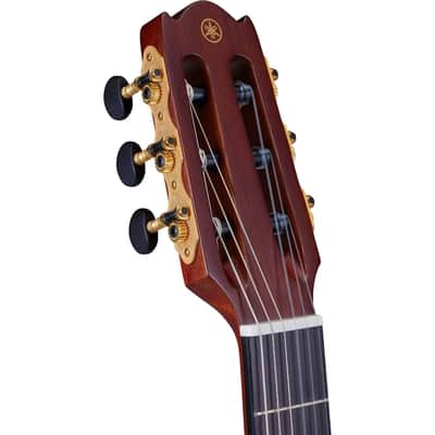 Yamaha Ncx - Acoustic-Electric Classical Guitar; Solid Sitka Spruce Top; Solid Walnut Back And Sides; Mahogany Neck; Ebony Fingerboard; Atmosfeel (Undersaddle Pickup + Contact Sensor + Mic);  Carry Bag; Natural image 9