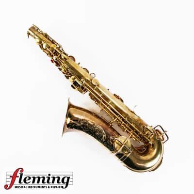 Vintage 1920 King "The King" Alto Saxophone - Brushed Gold Plate image 8