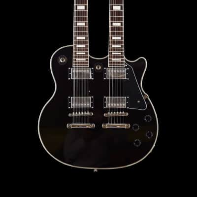 Brandon’s Custom Shop Double Neck 12/6 - Black/Silver image 1