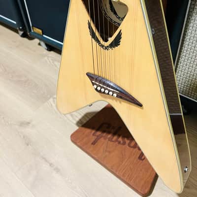 Dean V-Acoustic Flying V Acoustic Guitar Natural image 11