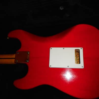 Schecter ST-1 Dream Machine 1983- Trans Red w/matching headstock 7.15 LBS image 5
