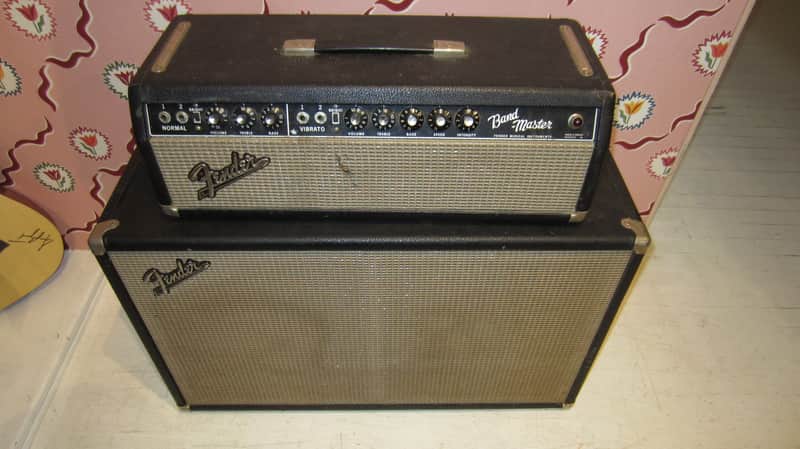 Fender Bandmaster Amplifier 1965 - Blackface - Head and Cabinet image 1