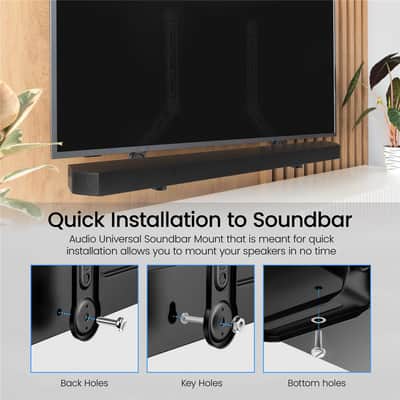 Bose TV Speaker Soundbar with Bluetooth & HDMI-ARC plus Universal Adjustable TV Soundbar Mount Brackets for Wall or TV Mount Installation Bundle image 14