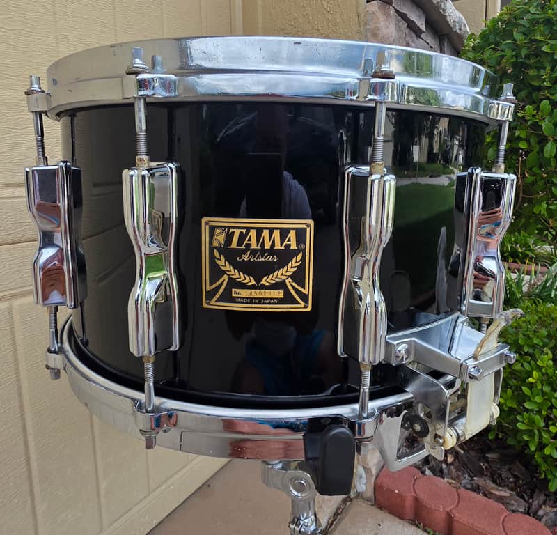 Tama Arstar Cordia/ 8x14 80s  - Piano Black image 1