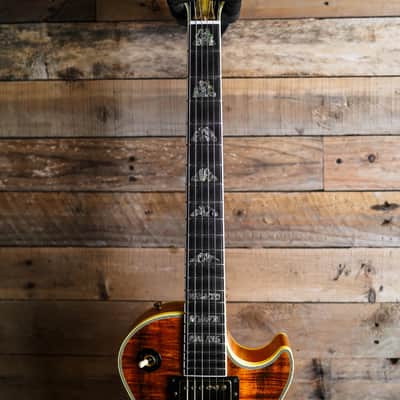 2002 Gibson Custom Shop 50th Anniversary Les Paul Custom Curly Koa Top in Antique Natural finish #16/50 image 3
