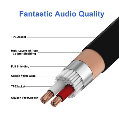 (11.8 inches / 1 Pack) 1 Male to 2 Female XLR Y Splitter Micrphone Cable, 3pin Male to Dual XLR Female Y-Splitter Balanced Mic Audio Cables for Stereo Mic to L & R Audio Track image 3