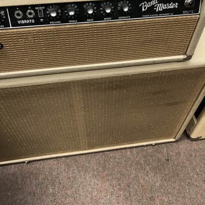 Pre-CBS Fender Band-Master Head & Cab 1964 - Blonde Tolex image 3