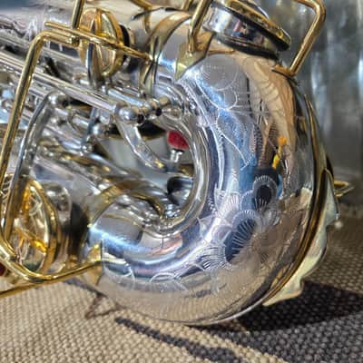 Buescher True Tone Alto Sax 1925 - Silver and 24K Gold Plate image 10