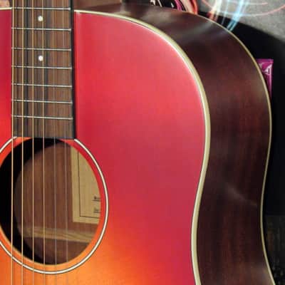 Greco GAJ-30 CSB Acoustic Electric Guitar - Cherry Sunburst w/Gig Bag image 6
