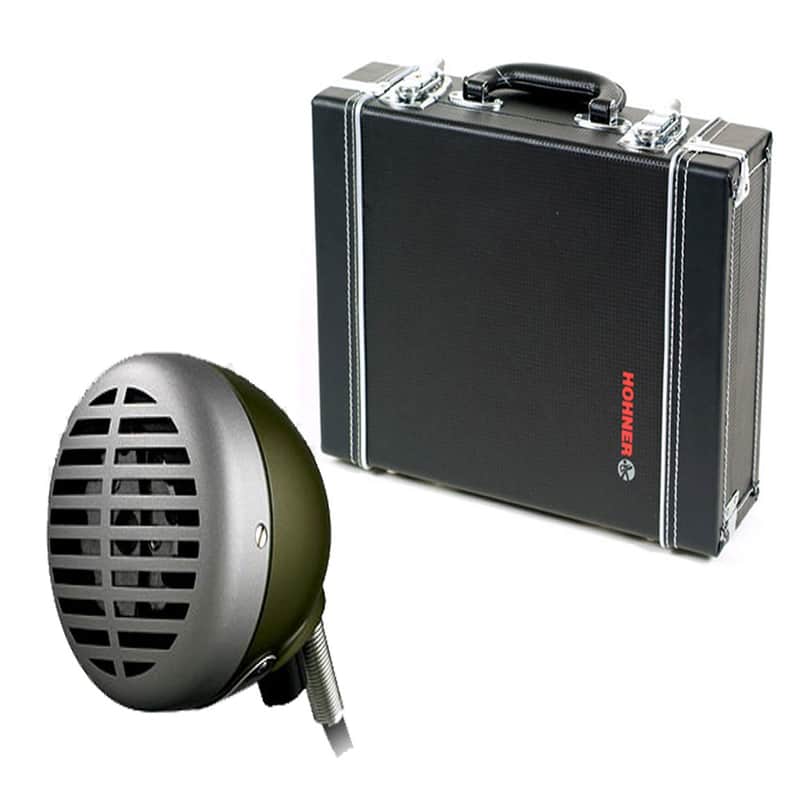 Shure 520DX “Green Bullet” with Hohner Blues Briefcase - Legendary