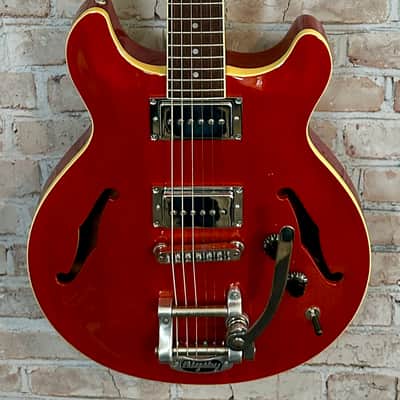 Hamer Newport Hollow Body USA 2000 - Orange Sparkle image 2