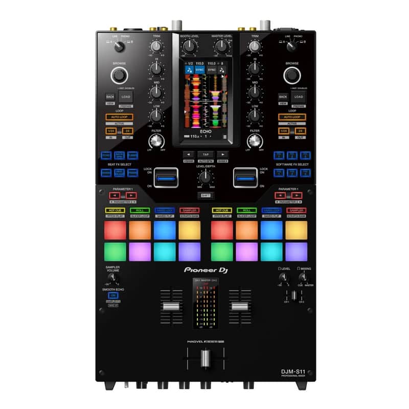 PIONEER DJM-S11 2-Channel RekordBox / Serato DJ Pro Battle Mixer image 1