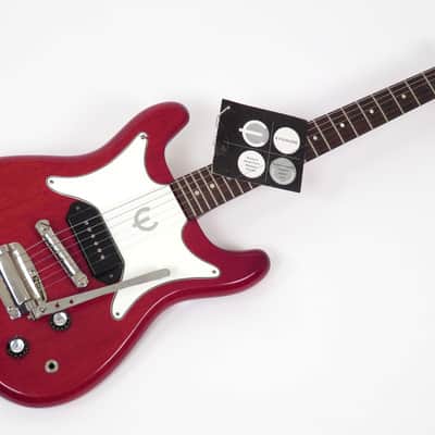 1961 Epiphone Coronet - Cherry - Original Case & Hang Tag! - P-90 Pickup image 15