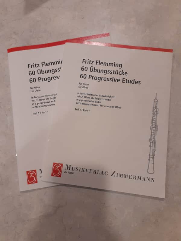 Fritz Flemming 60 Progressive Etudes for Oboe