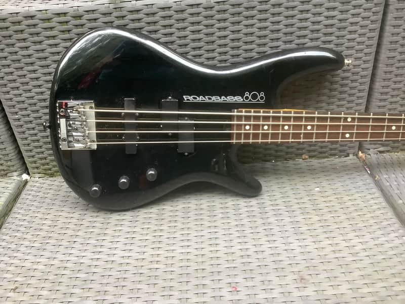 Ibanez 80's  Roadbass 808 Black 4 String Bass RB-808 - Made In Japan image 1