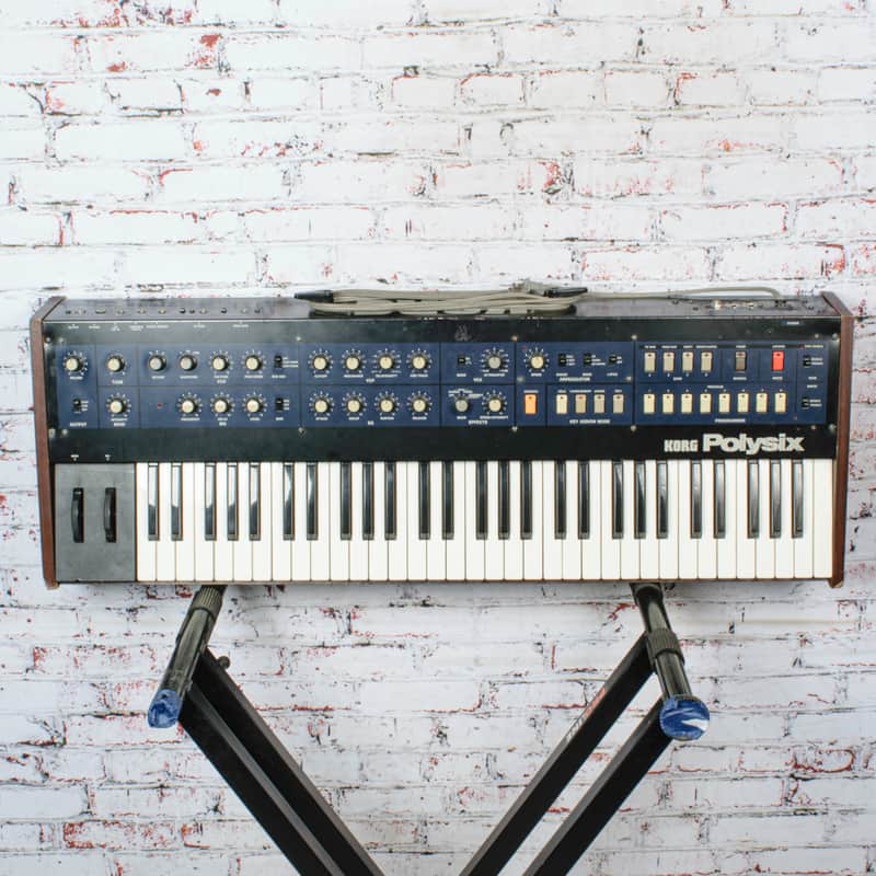 Korg - 1980's Polysix w/Tubbutec MIDI - 61 Key 6 Voice Analog Polyphonic Synthesizer - w/Bag - x4280 - USED image 1