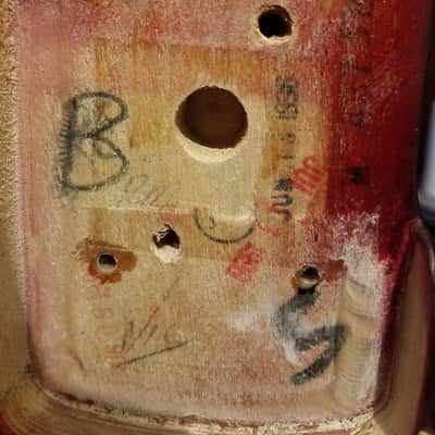 Fender 50th Anniversary American Standard Jazz Bass V 1996 - Candy Apple Red image 12