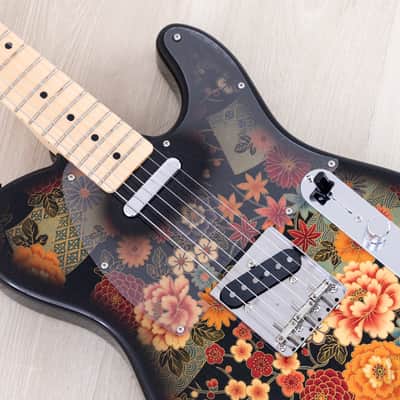 2011 Fender Telecaster Black Floral TL69-SPL Non-Catalog Limited Edition, Near-Mint w/ Case, Japan MIJ image 7