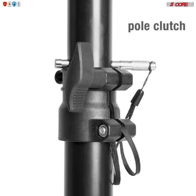 5Core Professional Speaker Stand Tripod Adjustable Heavy Duty Durable Steel Portable on stage or in Studio SS HD 2 PK image 5