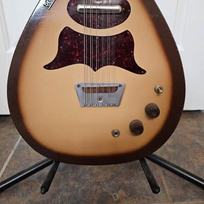 Danelectro 7010 Bellzouki 1963-1969 - Brown Burst image 2