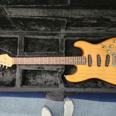 Ron Kirn Custom S 2012 - clear amber nitro, semi-transparent, wood grain fully visible image 1