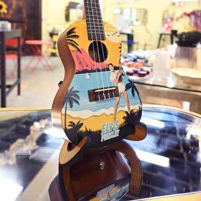 Kala Elvis Presley Signature Concert Ukulele ("Blue Hawaii" / KALA-LTP-C-EBH) image 2