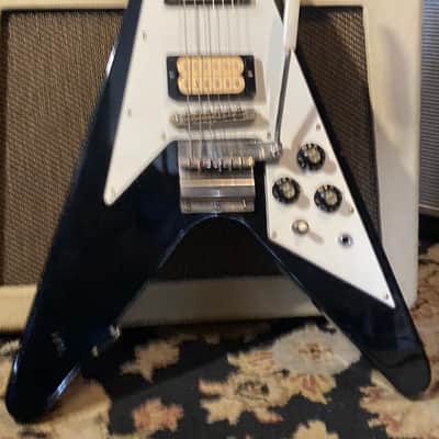 Orville ‘67 Reissue Flying V MIJ w/ Maestro DiMarzio Pickups 1996 - Black image 2