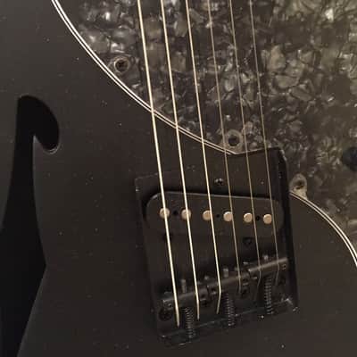 Firefly FFTH Thinline Tele Style Semi Hollow Body Guitar 2020 Satin Black image 4