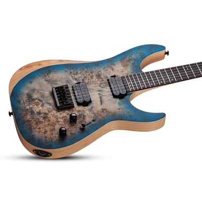 Schecter Reaper 6 - Ebony Fingerboard, Satin Sky Burst image 15