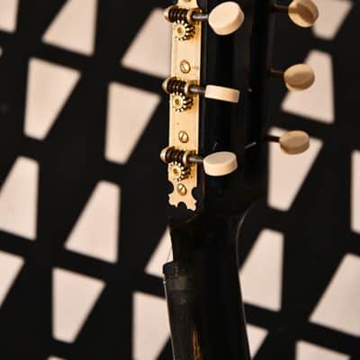 ✴️ Video Included - Double-top 1920s Antique Pre-war German Romantic Guitar, Hand-carved Rosette – Great Condition and Outstanding Sound image 10