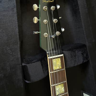 Shabat Lion Special Mahogany 24.75" Scale Humbucker Guitar – Inverness Green image 9