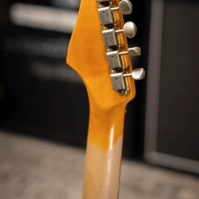 Fender Custom Shop 1962 Stratocaster Heavy Relic Electric Guitar - Vintage White with Hardshell Case image 6