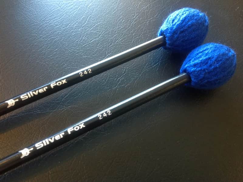Silverfox 242 Medium Blue Yarn Marimba Mallets image 1