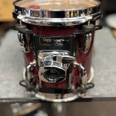 Pearl Used Session Studio 8x8 Birch Tom Burgundy Lacquer image 2