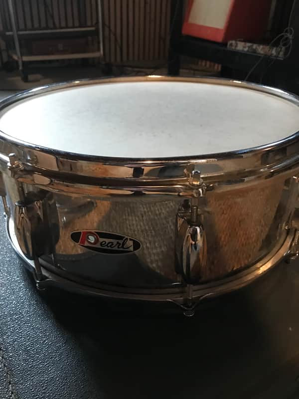 Pearl Oval Badge Snare Drum 60’s Chrome image 1