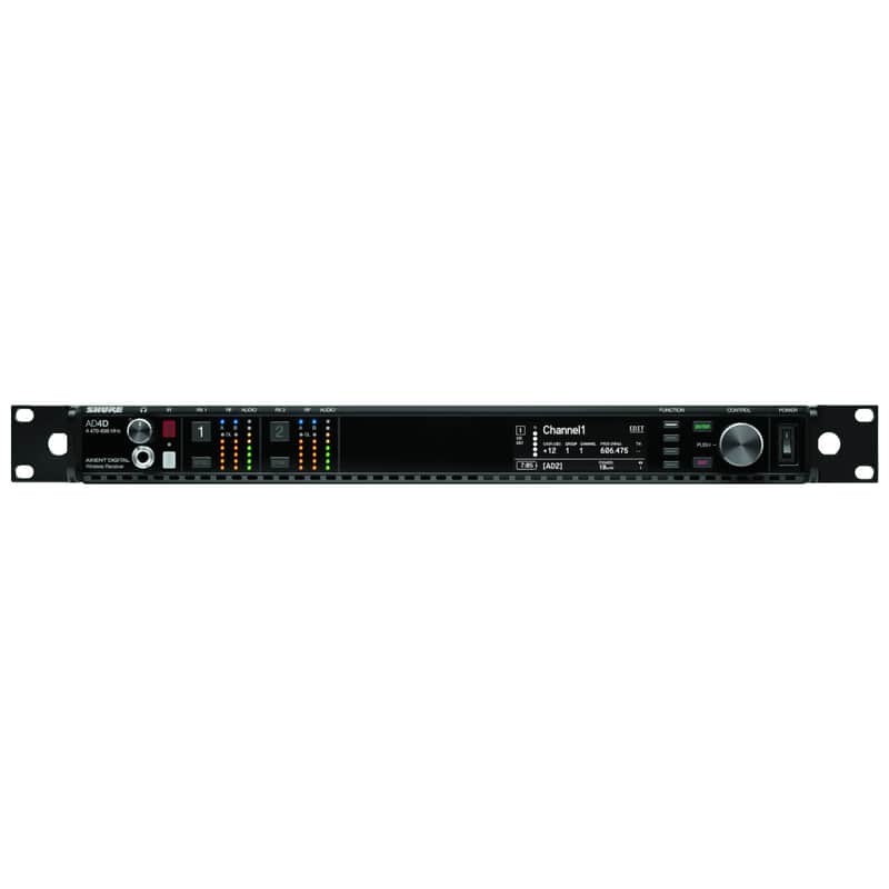 Shure AD4D 2-Channel Axient Digital Wireless Receiver (Freq A- 470-636 MHz) image 1