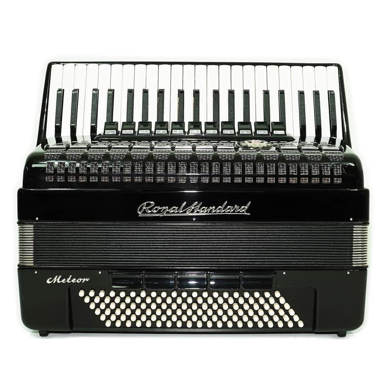 Royal Standard Meteor Full Size Accordion made in Germany, 120 Bass Concert Piano Akkordeon for Adults, New Straps and Soft Bag for Gift, 2626 image 1