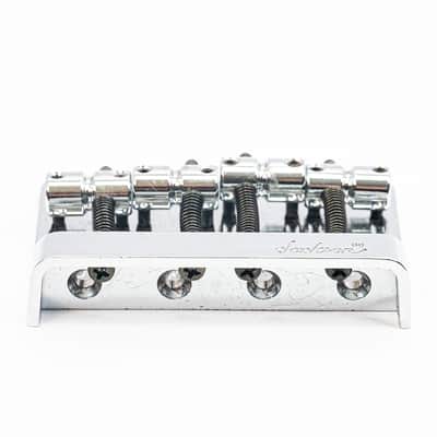Jackson 4-String Bass Bridge Chrome 19mm Spacing with Mounting Screws image 3