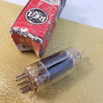 RCA 6CG7 tNOS AT1000 TESTED Vacuum Tube T3 cleartop rare dual triode 1961-1964 image 1