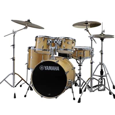Yamaha Stage Custom Birch 5-Piece Natural Wood w Throne & Snare case image 6