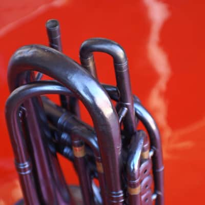 Willson (DEG) Bb Compact Marching Trombone Black/Purple/Blue Sparkle image 6