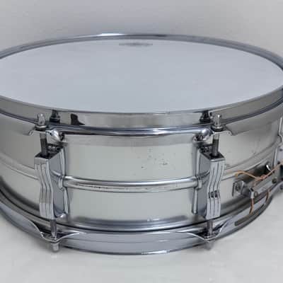 VINTAGE LUDWIG 1960s Acrolite Snare Drum 14"x5" Aluminum image 2