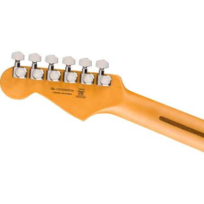 Fender American Ultra II Stratocaster Electric Guitar, Ebony Fingerboard - Texas Tea image 6